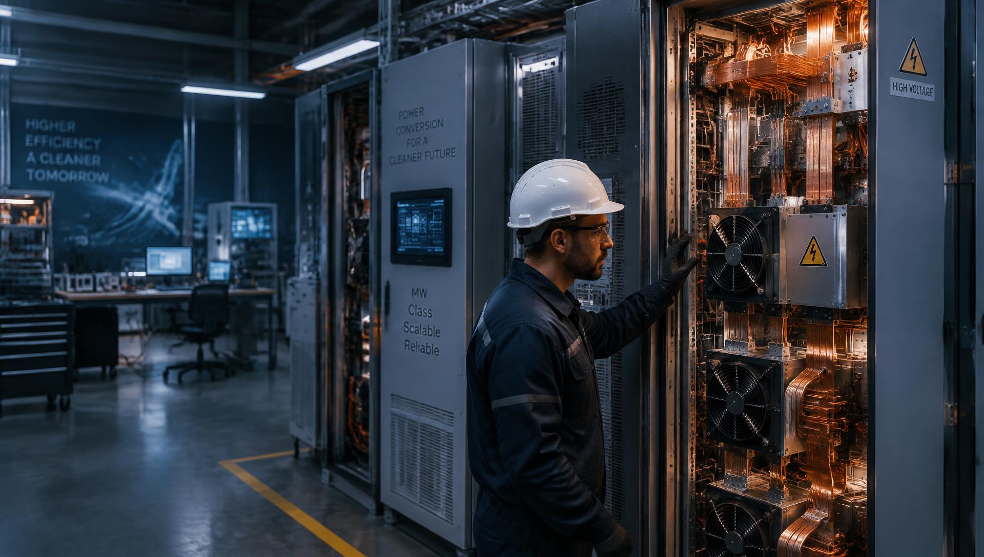 Power electronics cabinets in the Grow Control lab